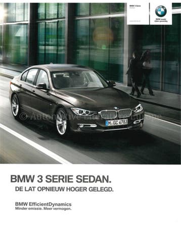 2014 BMW 3 SERIE SEDAN BROCHURE NEDERLANDS, Nieuw, BMW, Author
