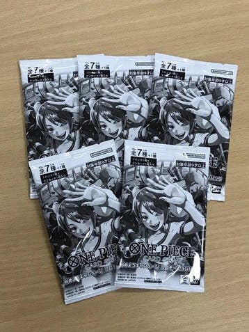 Bandai - 5 Verzegelde kaart - ONE PIECE CARD GAME LETS GET, Nieuw