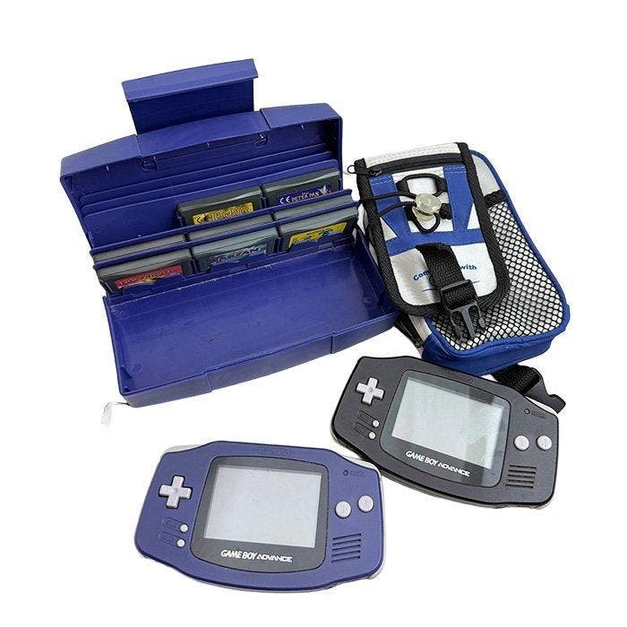 Nintendo - Game Boy Advance x 2 - Videogameconsole + games, Spelcomputers en Games, Spelcomputers | Overige Accessoires