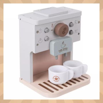 Kruzzel Houten koffiemachine met kopjes, capsules en melk..., Ophalen of Verzenden, Nieuw