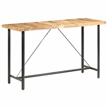 vidaXL Bartafel 180x70x107 cm ruw mangohout, Huis en Inrichting, Verzenden, Nieuw