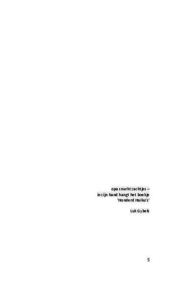 Honderd haikus 9789402163223 Luk Gybels, Boeken, Verzenden, Gelezen, Luk Gybels