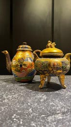 satsuma - satsuma - Theepot (2) - Keramiek - Zet dat The, Antiek en Kunst
