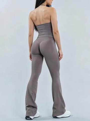 Dames Sportset: Seamless Strappy Top met Ruches & Butt Lifti, Verzenden, Nieuw