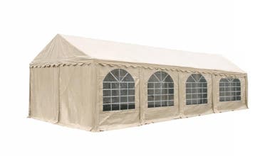 Premium Partytent PVC 5x8x2 mtr in Beige (5x8 meter), Verzenden, Nieuw, 2 meter of meer, Partytent