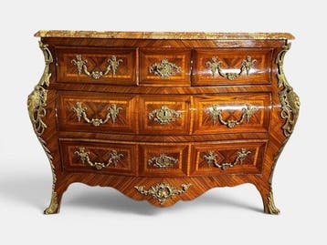 Commode - Hout, Marmer, Ormolu - Antico Comò