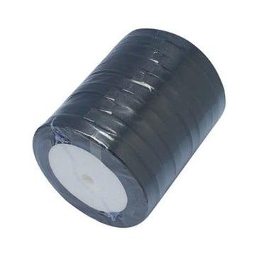 2 meter satijnlint 7 mm breed – zwart (Lint voor armbandje, Ophalen of Verzenden, Nieuw, Draad