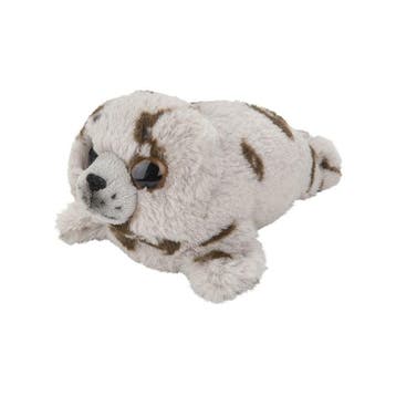 Zeehond knuffel - pluche - grijs - 18 cm - knuffeldier, Verzenden, Nieuw