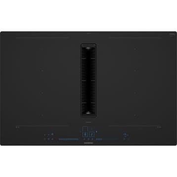 Siemens EX87BNX68E kookplaat met afzuiging - mat zwart, Witgoed en Apparatuur, Kookplaten, Ophalen, Nieuw, 4 kookzones, Energieklasse A of zuiniger