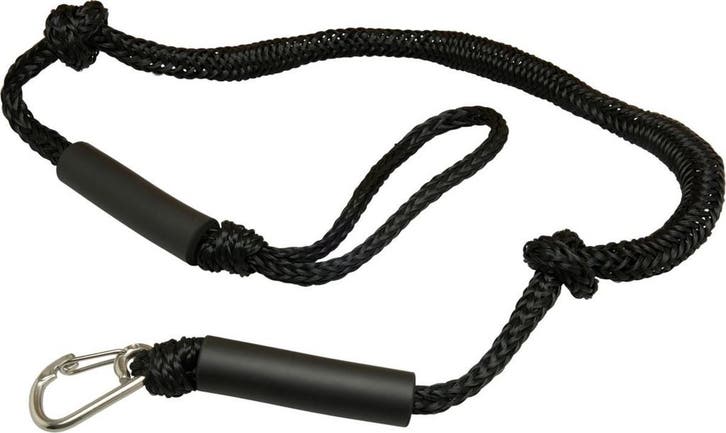 Bungee dock line met lus en karabijnhaak 180-280cm zwart, Watersport en Boten, Bootonderdelen, Ophalen of Verzenden