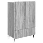 vidaXL Dressoir met lade Grijs sonoma 66 x 34,5 x 97 cm, Verzenden, Nieuw, Overige houtsoorten, Minder dan 50 cm