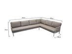 Joshua hoek loungeset 2 delig aluminium latte, Ophalen of Verzenden, Nieuw
