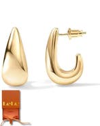 Lelu Oorringen Gouden Oorbellen Dames - Druppel Oorhangers -, Sieraden, Tassen en Uiterlijk, Oorbellen, Ophalen of Verzenden, Zo goed als nieuw