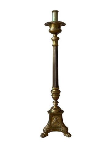 Antieke kerkkandelaar - 66 cm - 2,3 kg - Antiek - Messing -, Antiek en Kunst