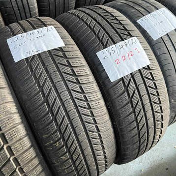 2 x Continental Winter TS870 235-45-21 Winterbanden 7,5mm, Gebruikt, 235 mm, Band(en), Personenwagen