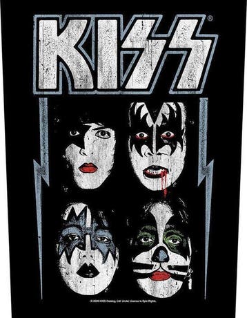 KISS - Faces - Rugpatch officiële merchandise, Ophalen of Verzenden, Nieuw, Kleding