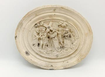 Firmato A. Masson - Reliëf, La Passione di Gesù - 14.5 cm -