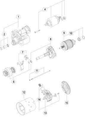 Starter Lombardini 1.1 kw, Verzenden, Nieuw