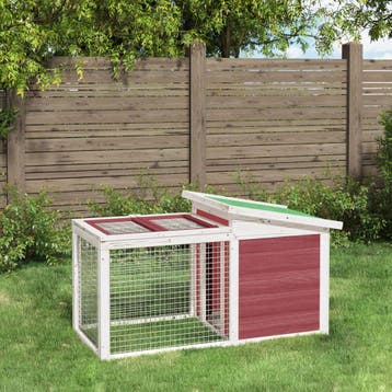 vidaXL Konijnenhok 100,5x54x55 cm massief grenenhout, Dieren en Toebehoren, Verzenden, Nieuw