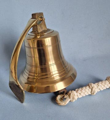 Scheepsbel - Brons - Beugel en allemansend