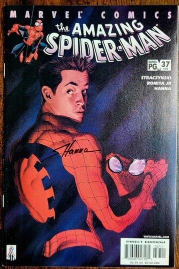 Amazing Spider-Man #37 - Signed by Scott Hanna + COA and POA, Nieuw