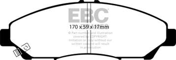 EBC 07-13 Acura MDX 3.7 Ultimax2 Front Brake Pads, Ophalen of Verzenden, Nieuw