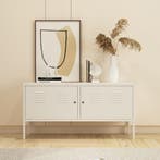Commode Pyhtää 118x40x60 cm staal wi mat [en.casa], Verzenden, Nieuw