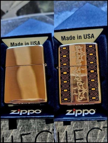 Zippo - Original Zippo Rarität Solid Brass Luxusklasse -, Verzamelen, Nieuw
