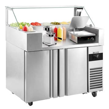 GGM Gastro | Saladette - 1210x700mm - 2-deurs - voor 9x GN |, Verzenden, Nieuw in verpakking