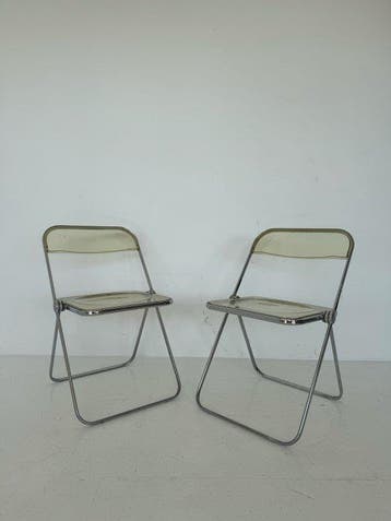 Anonima Castelli - Stoel (2) - Plia chair - Plastic, Antiek en Kunst