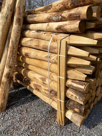 Kastanje palen Afrastering weidepalen Boompalen, Ophalen, Nieuw, Palen, Hardhout