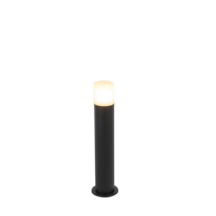 Buitenlamp zwart met opaal witte kap 50 cm - Odense, Tuin en Terras, Buitenverlichting, Nieuw, Aluminium, Verzenden