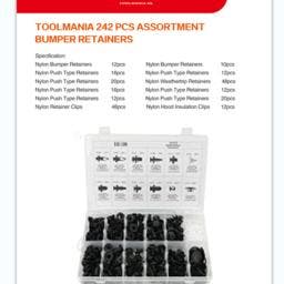 TM 242 Delige Assortiment bekleding clips voor HONDA, Auto diversen, Autogereedschap, Nieuw, Verzenden