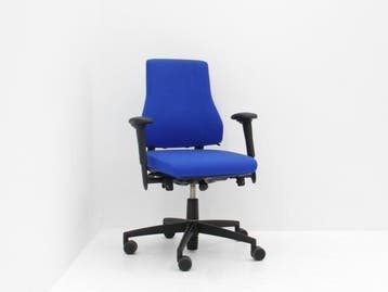 Bureaustoel BMA Axia 2.2 - stof blauw - 5-poots zwart -, Ophalen of Verzenden, Gebruikt