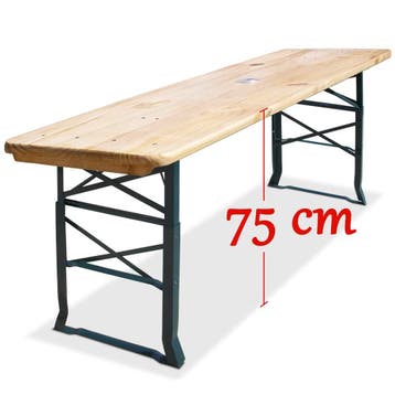 Biertafel Hout in hoogte verstelbaar 170x50x75-105cm, Verzenden, Nieuw