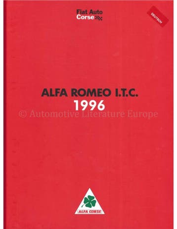 1996 ALFA ROMEO I.T.C PERSMAP DUITS, Nieuw, Alfa Romeo, Author
