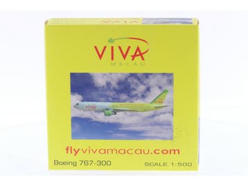 Schaal 1:500 NetModels NM767VIVA VIVA Macau Boeing 767-30..., Ophalen of Verzenden, Gebruikt