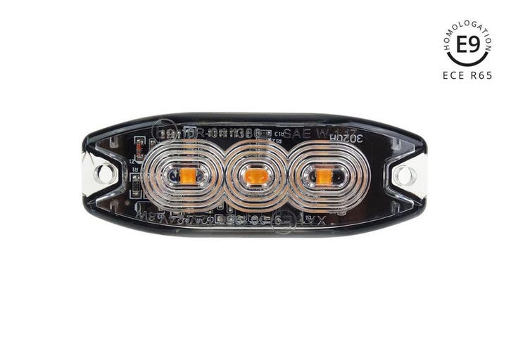 LED flitser - R65 - 4 flits patronen - 3-LED - Oranje, Auto diversen, Tuning en Styling, Ophalen of Verzenden