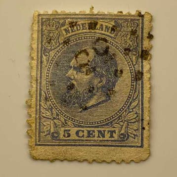 Koning Willem III [N.V.P.H. nr. 0019], Postzegels en Munten, Postzegels | Nederland, Ophalen of Verzenden, Gestempeld
