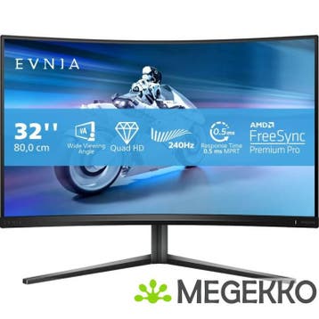 Philips Evnia 32M2C5500W/00 32  Quad HD 240Hz Curved VA, Computers en Software, Monitoren, Verzenden, Nieuw, Philips