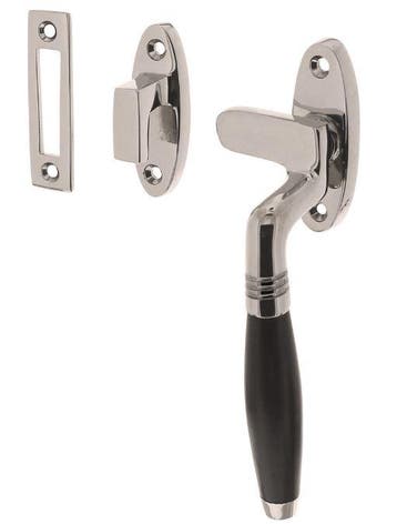 Intersteel raamsluiting Ton Model rechts nikkel/ebbenhout, Verzenden, Nieuw