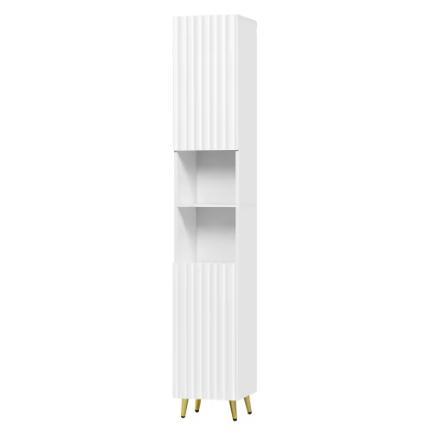 Smalle Badkamerkast 180 cm met Verstelbare Planken, Huis en Inrichting, Badkamer | Badkamermeubels, Nieuw, Verzenden