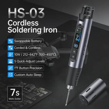 FNIRSI HS-03 Draadloze Soldeerbout - Verstelbaar 100-450°C,, Verzenden, Nieuw