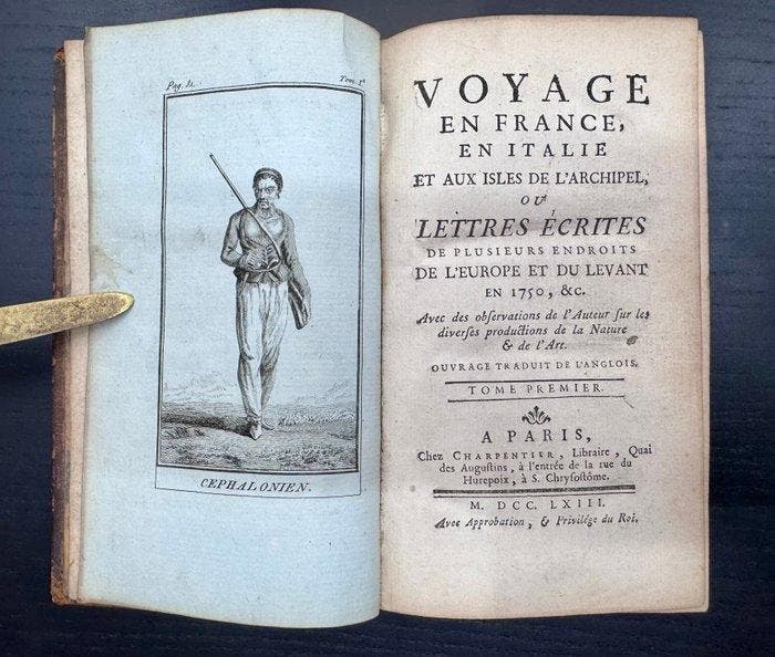 [Thomas Broderick] - Voyage en France, en Italie et aux, Antiek en Kunst, Antiek | Boeken en Bijbels