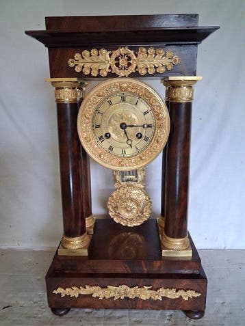 Klok Empirestijl - Mahonie - 1850-1900