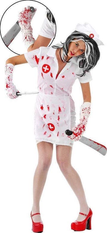 Zombie Nurse - Carnavalskleding - Maat S/M, Verzenden, Nieuw