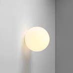 Ronde Glazen Wandlamp Melkwitte Bol met Verborgen Basis, Verzenden, Nieuw