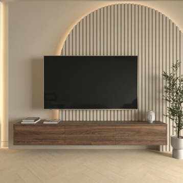 Madera Tv-meubel 300 x 38 x 33 cm - Walnoot, Ophalen of Verzenden, Nieuw