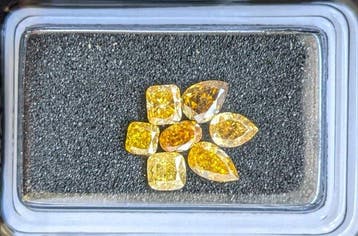 Zonder minimumprijs - 7 pcs Diamant (Natuurlijk gekleurd) -, Nieuw