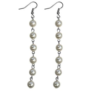Fako Bijoux - Parel Oorbellen - String Of Pearls - 8mm -, Verzenden, Nieuw